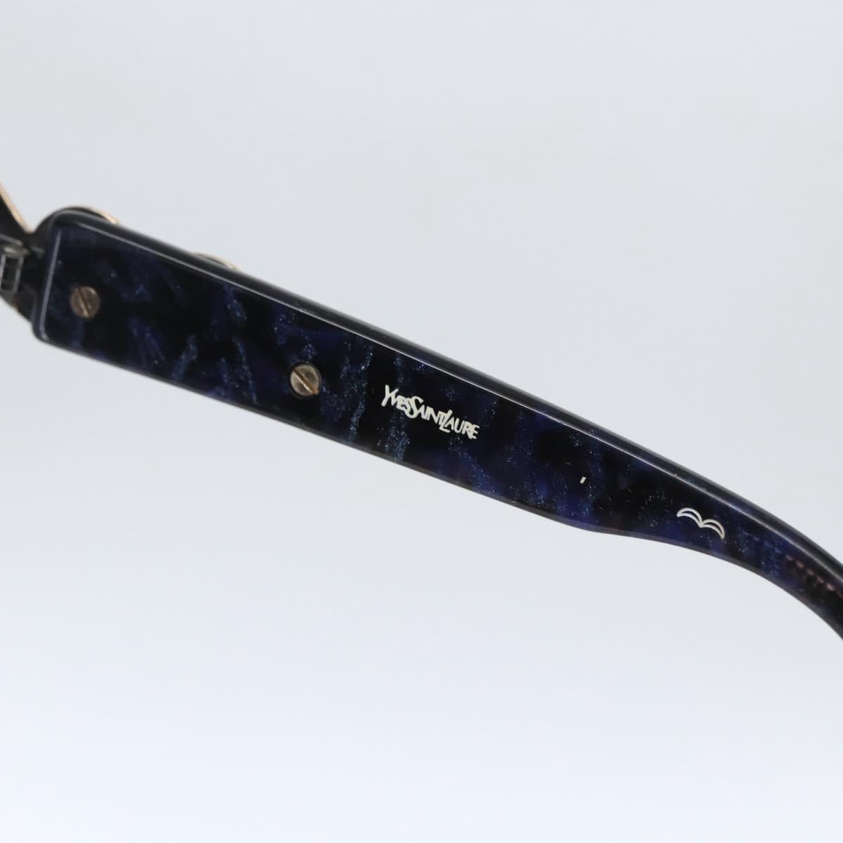 SAINT LAURENT Sunglasses metal Black Auth bs33326