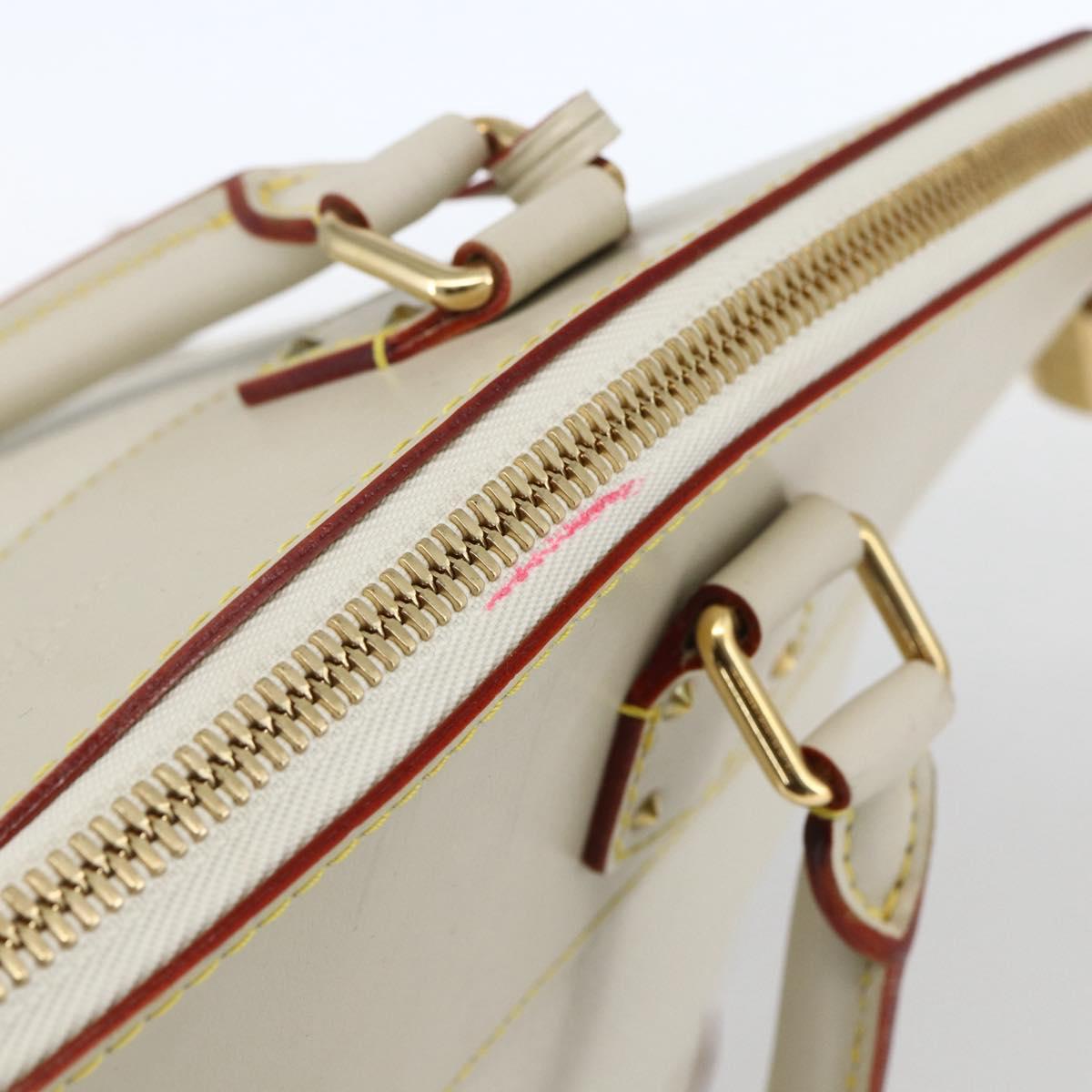 LOUIS VUITTON Suhari Rock It PM Hand Bag White M91887 LV Auth bs33327A