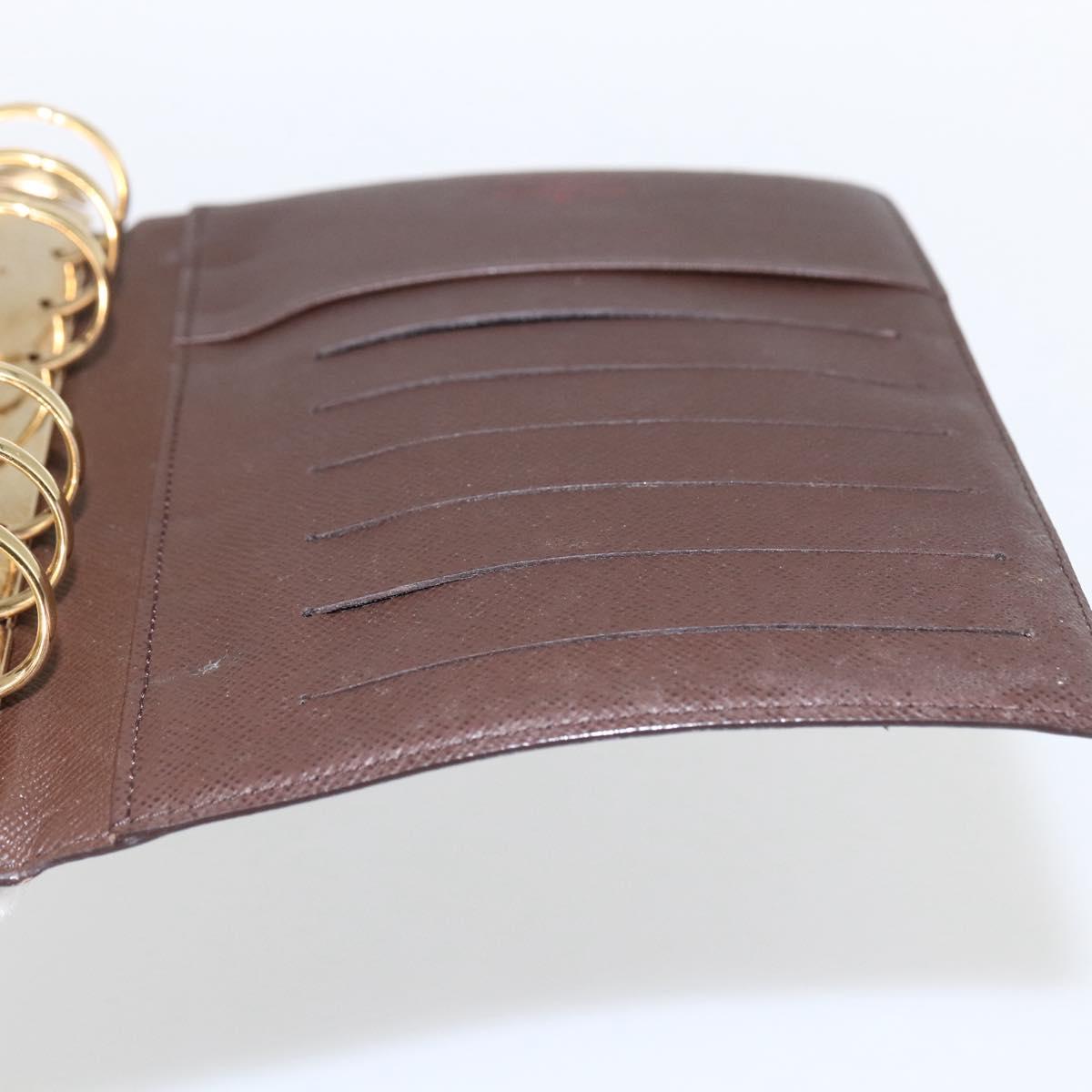 LOUIS VUITTON Damier Ebene Agenda MM Day Planner Cover R20240 LV Auth bs33333