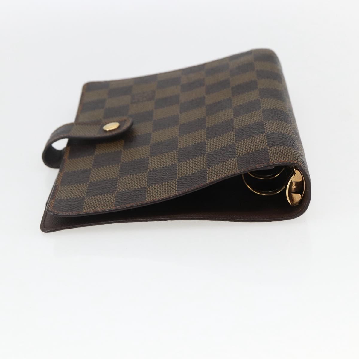 LOUIS VUITTON Damier Ebene Agenda MM Day Planner Cover R20240 LV Auth bs33333