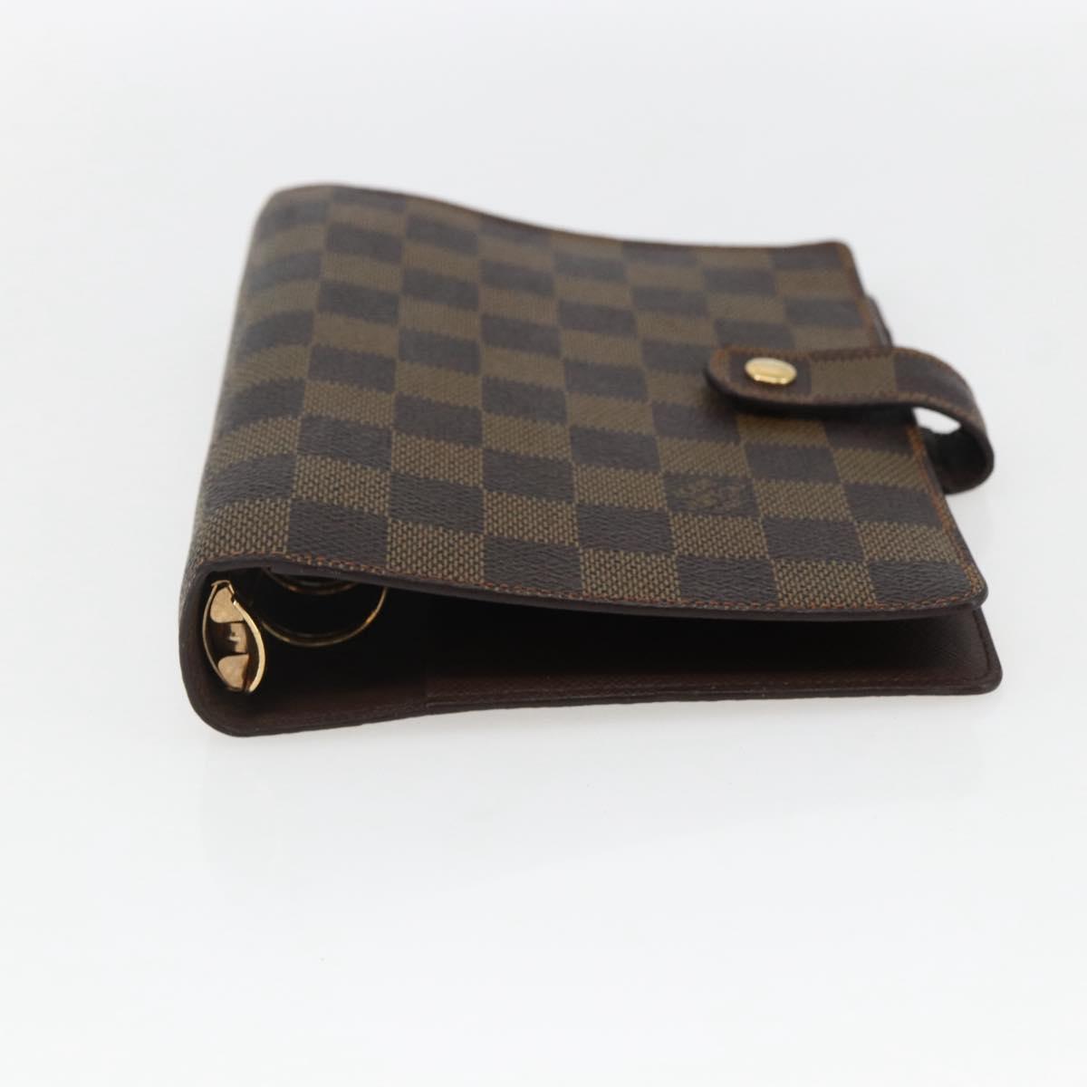 LOUIS VUITTON Damier Ebene Agenda MM Day Planner Cover R20240 LV Auth bs33333