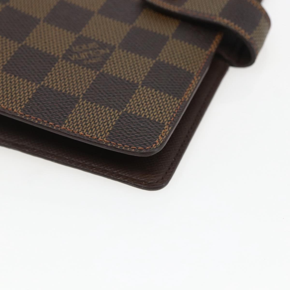 LOUIS VUITTON Damier Ebene Agenda MM Day Planner Cover R20240 LV Auth bs33333