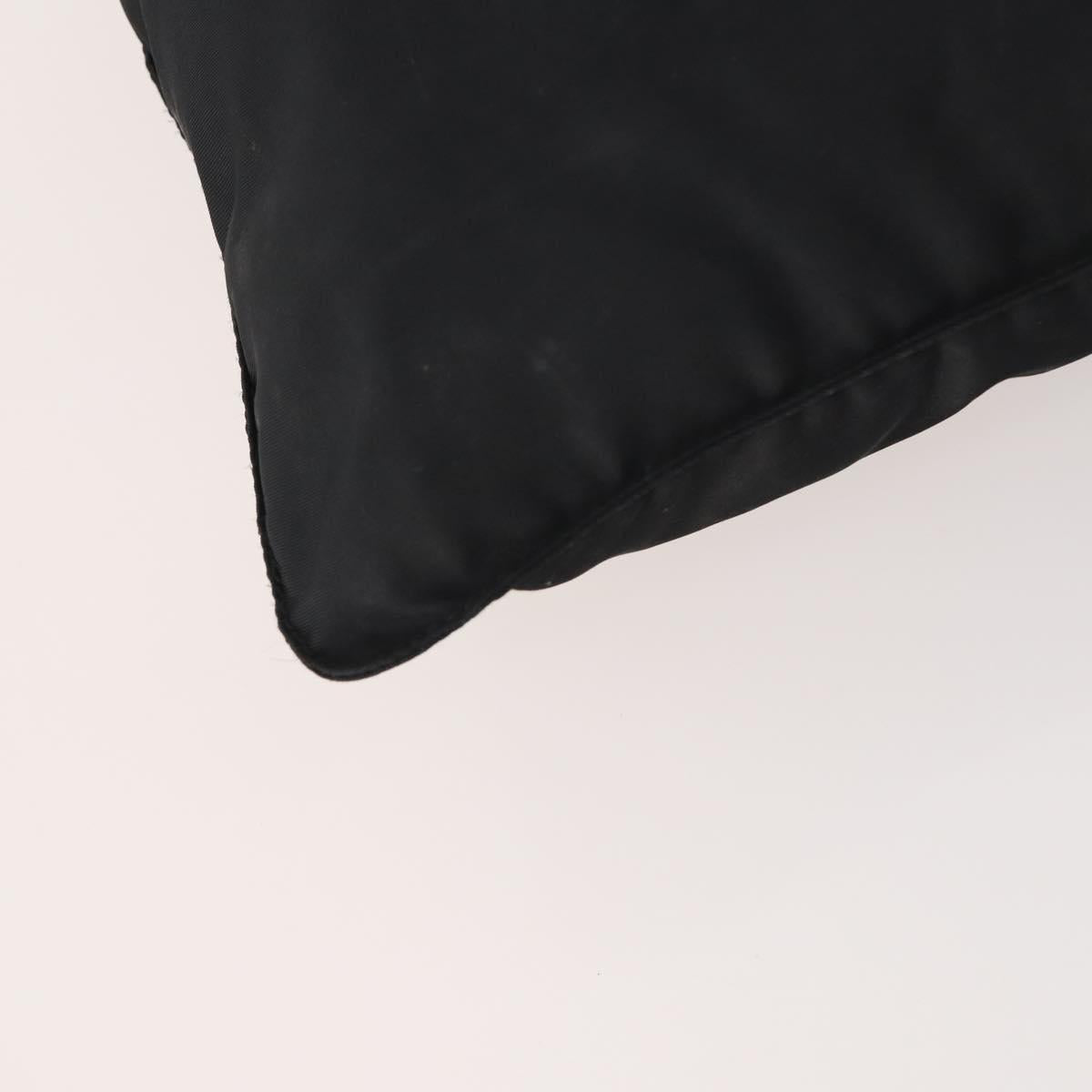 PRADA Shoulder Bag Nylon Black Silver Auth bs33344