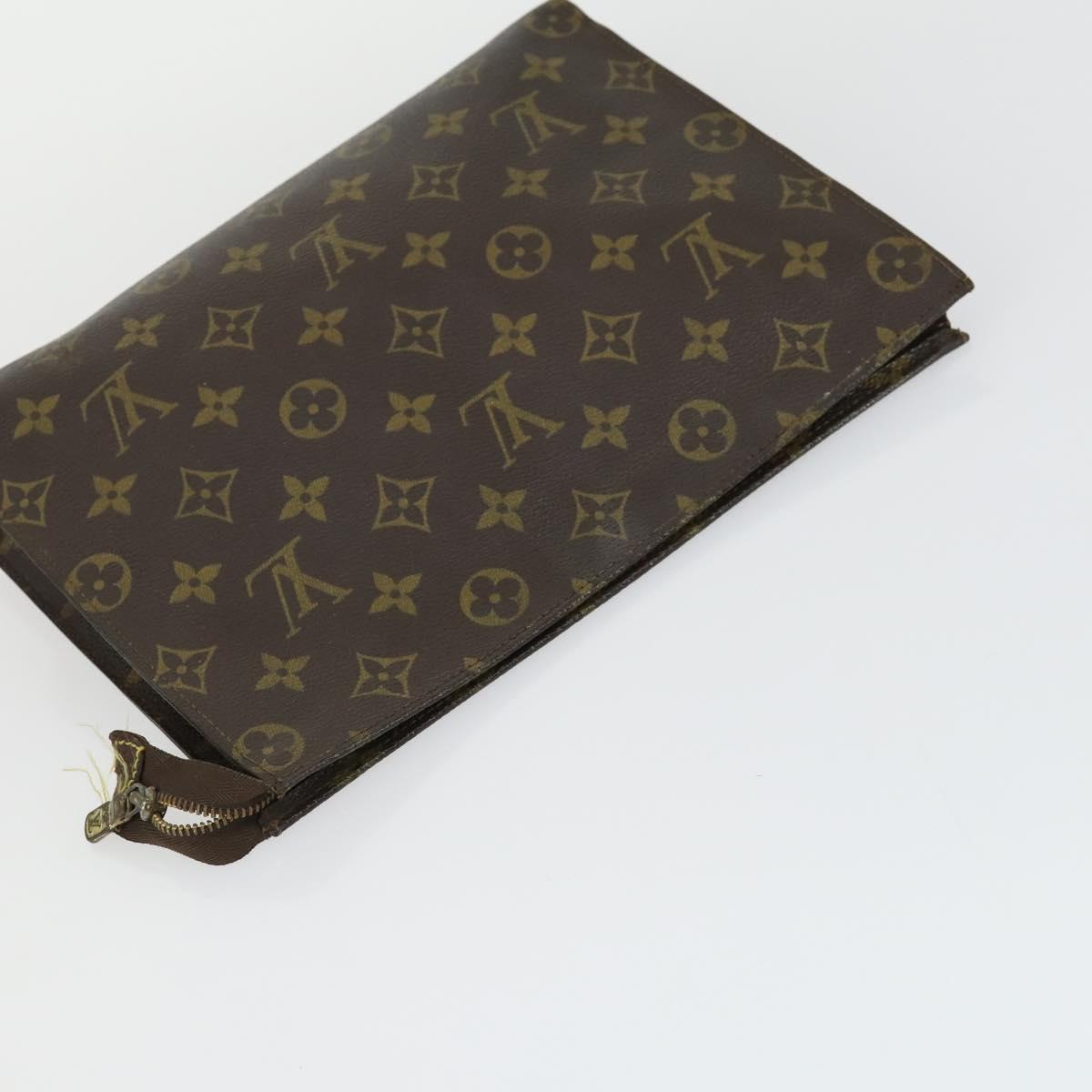 LOUIS VUITTON Monogram Clutch Bag 3 Set LV Auth bs33347