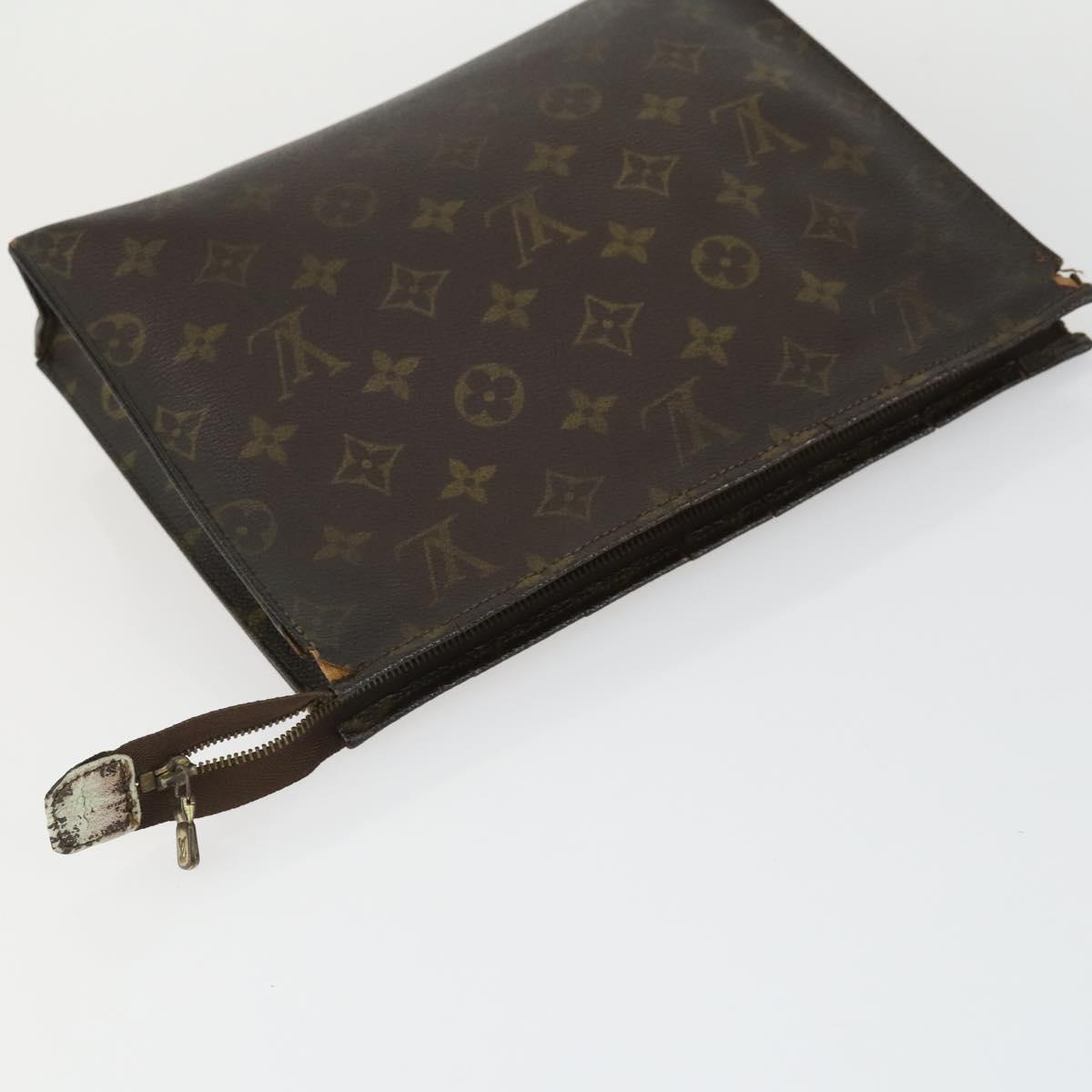 LOUIS VUITTON Monogram Clutch Bag 3 Set LV Auth bs33347
