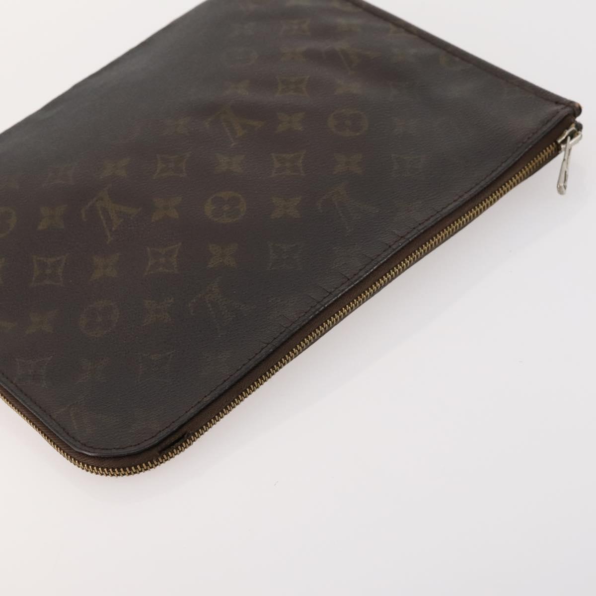 LOUIS VUITTON Monogram Clutch Bag 3 Set LV Auth bs33348