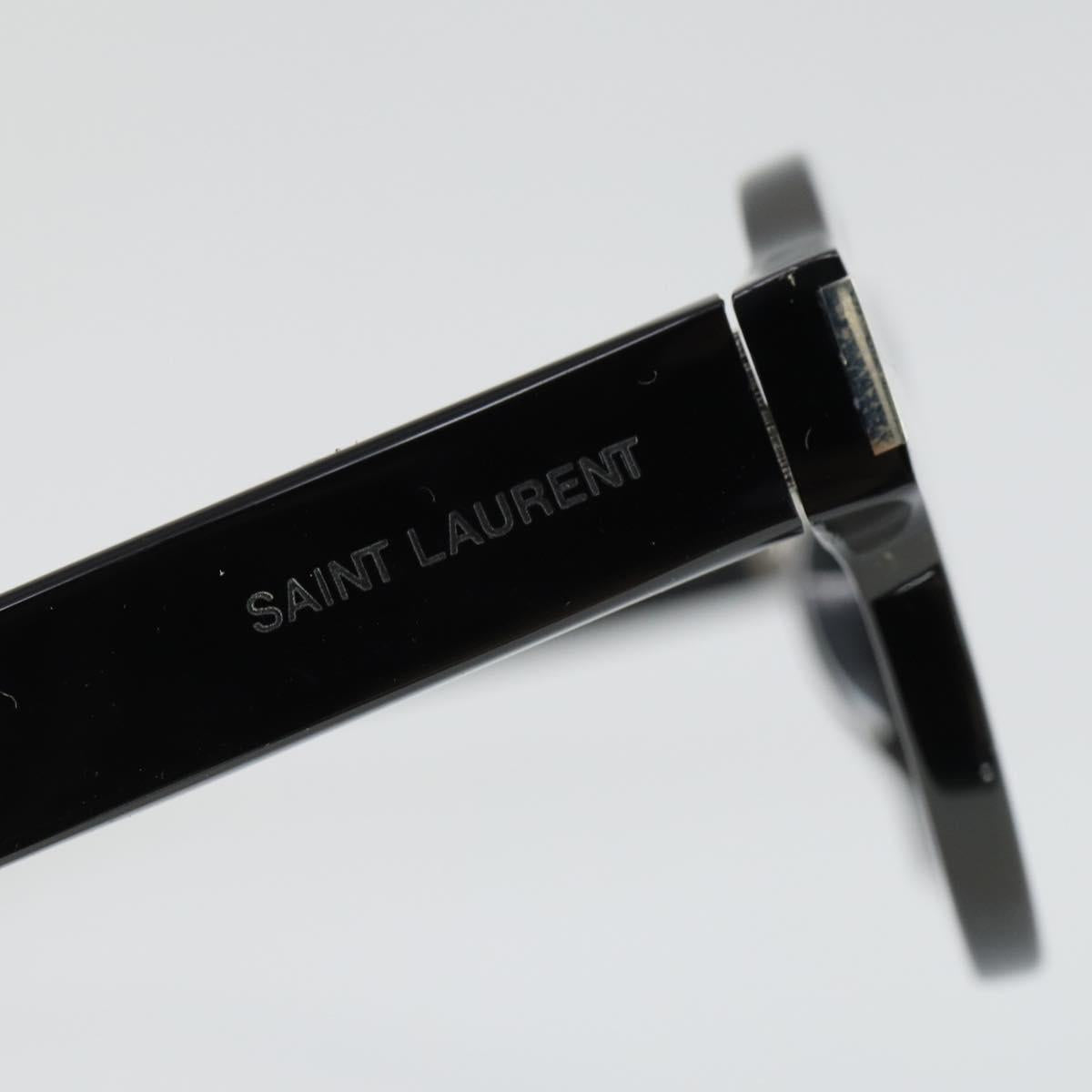 SAINT LAURENT Sunglasses plastic 2 Set Brown Silver Auth bs33359