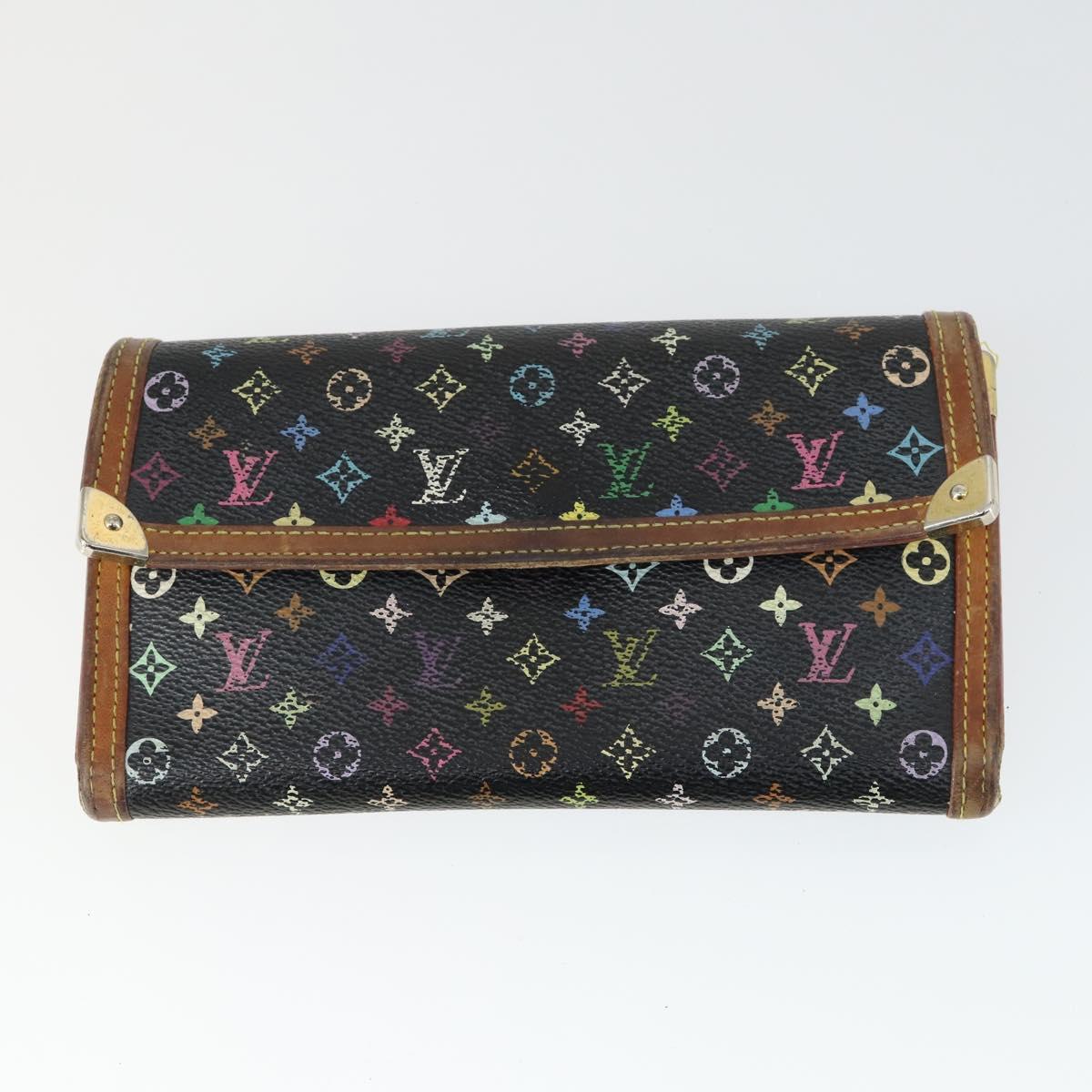 LOUIS VUITTON Monogram Wallet 4 Set Multicolor LV Auth bs33360