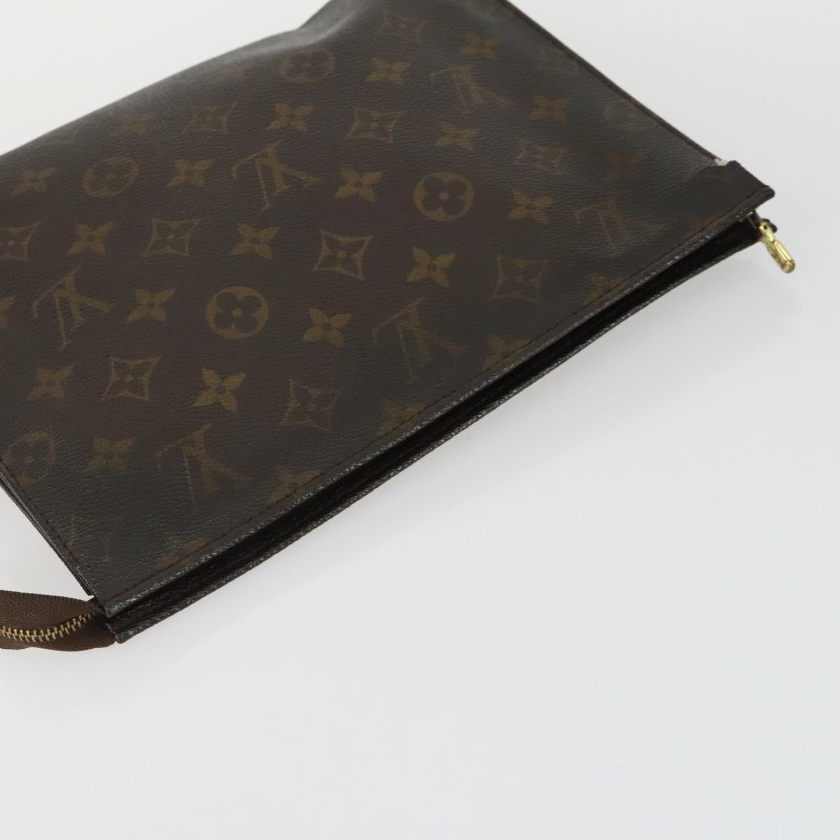 LOUIS VUITTON Monogram Clutch Bag 3 Set LV Auth bs33362