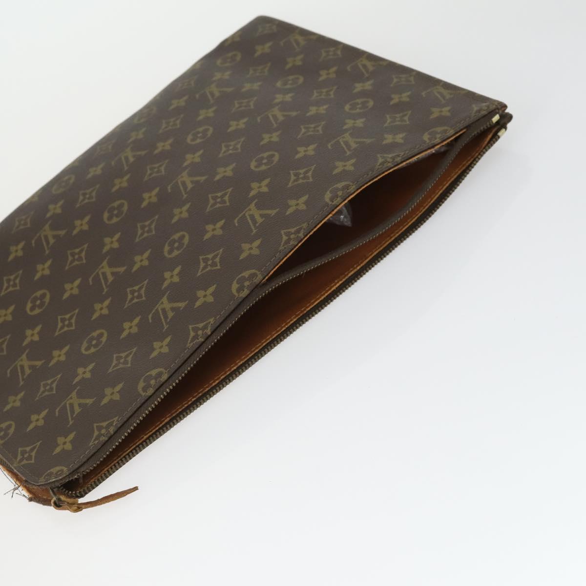 LOUIS VUITTON Monogram Clutch Bag 3 Set LV Auth bs33362