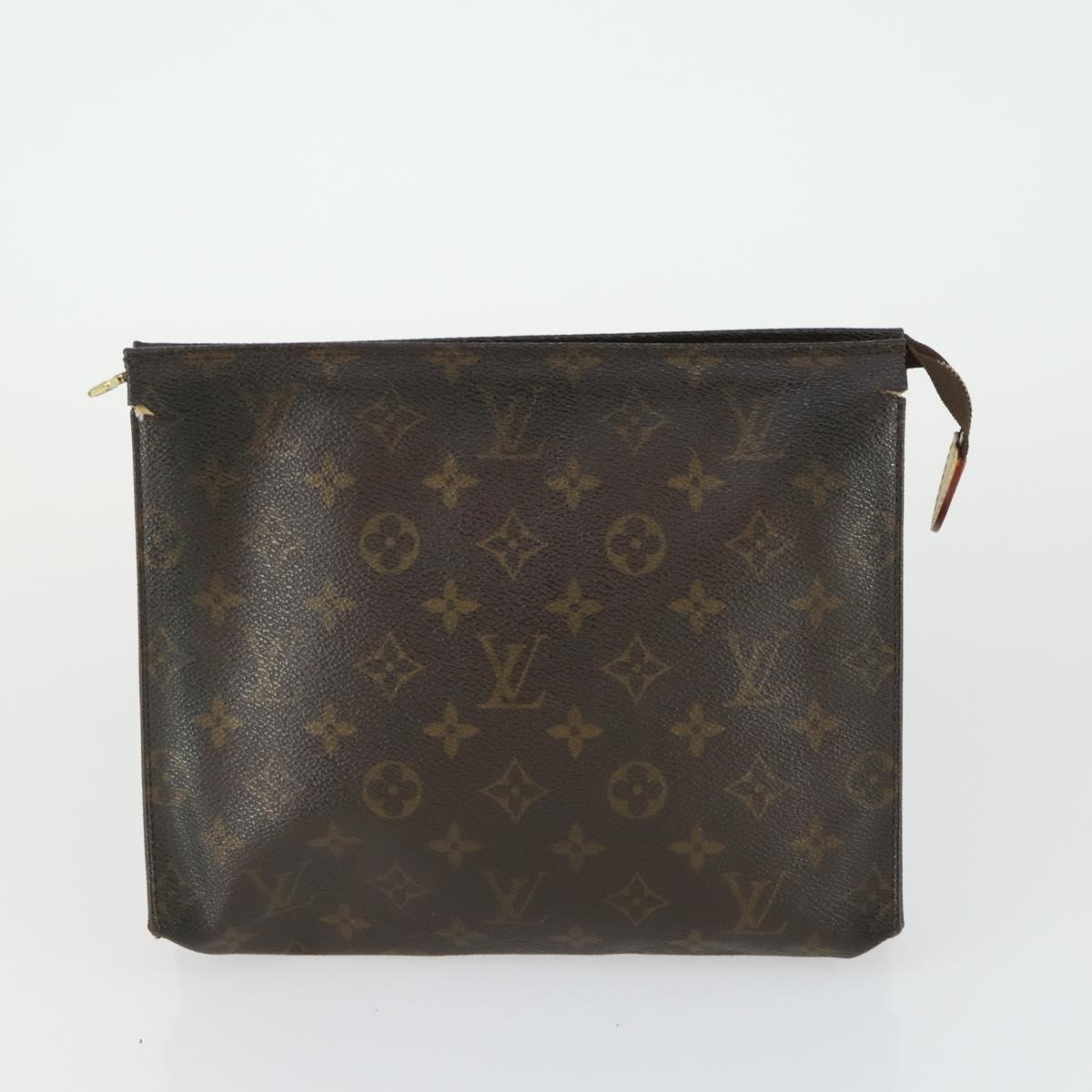 LOUIS VUITTON Monogram Clutch Bag 3 Set LV Auth bs33362
