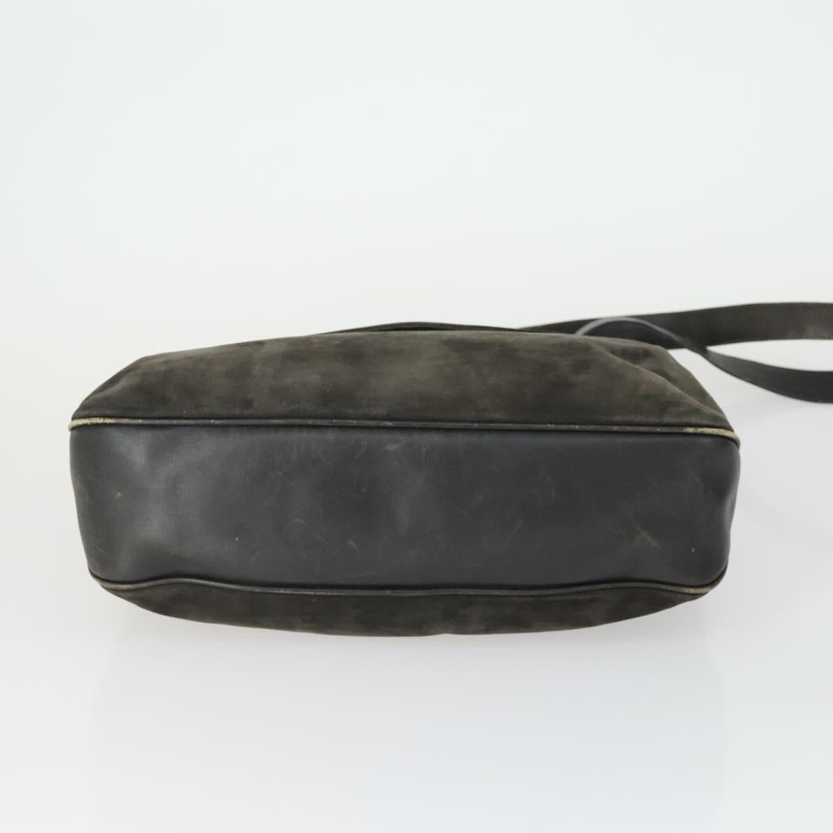 BOTTEGA VENETA Hand Bag Canvas PVC Suede 3 Set Beige Black Auth bs33367