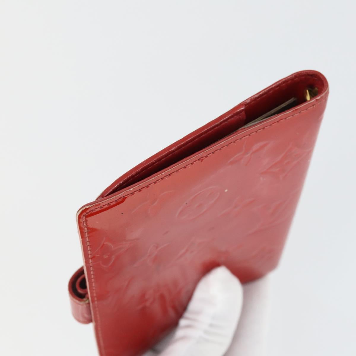 LOUIS VUITTON Epi Monogram Vernis Agenda PM Day Cover 2 Set Red LV Auth bs33370