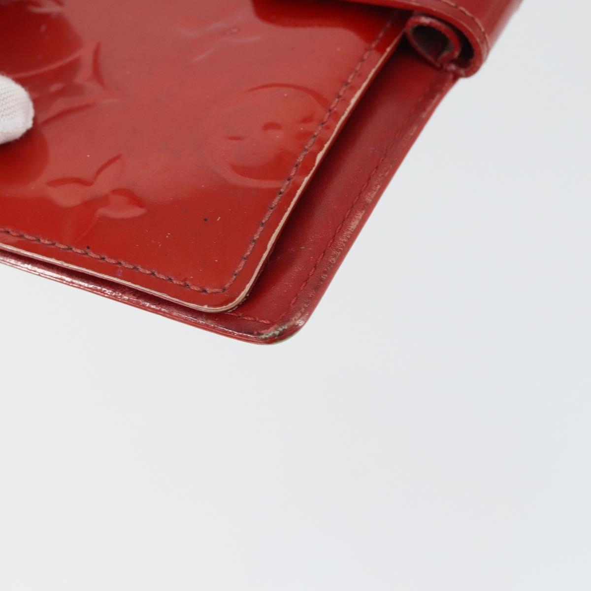 LOUIS VUITTON Epi Monogram Vernis Agenda PM Day Cover 2 Set Red LV Auth bs33370