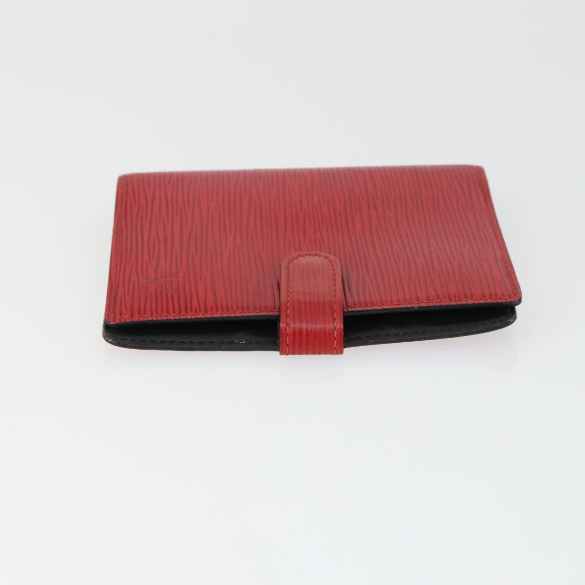 LOUIS VUITTON Epi Monogram Vernis Agenda PM Day Cover 2 Set Red LV Auth bs33370
