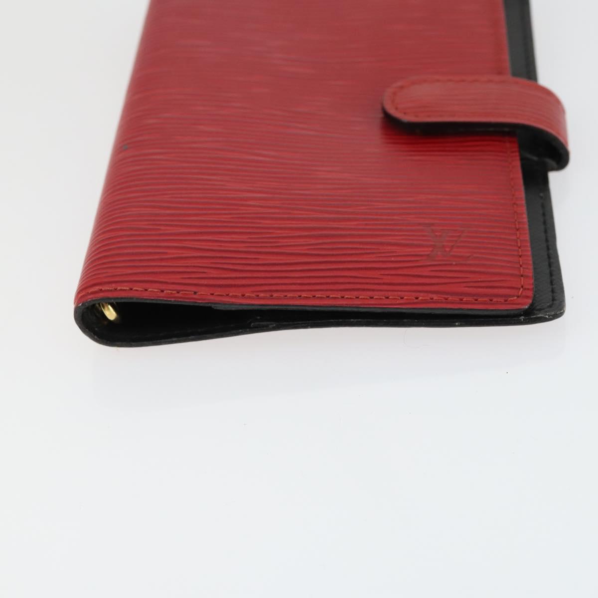 LOUIS VUITTON Epi Monogram Vernis Agenda PM Day Cover 2 Set Red LV Auth bs33370