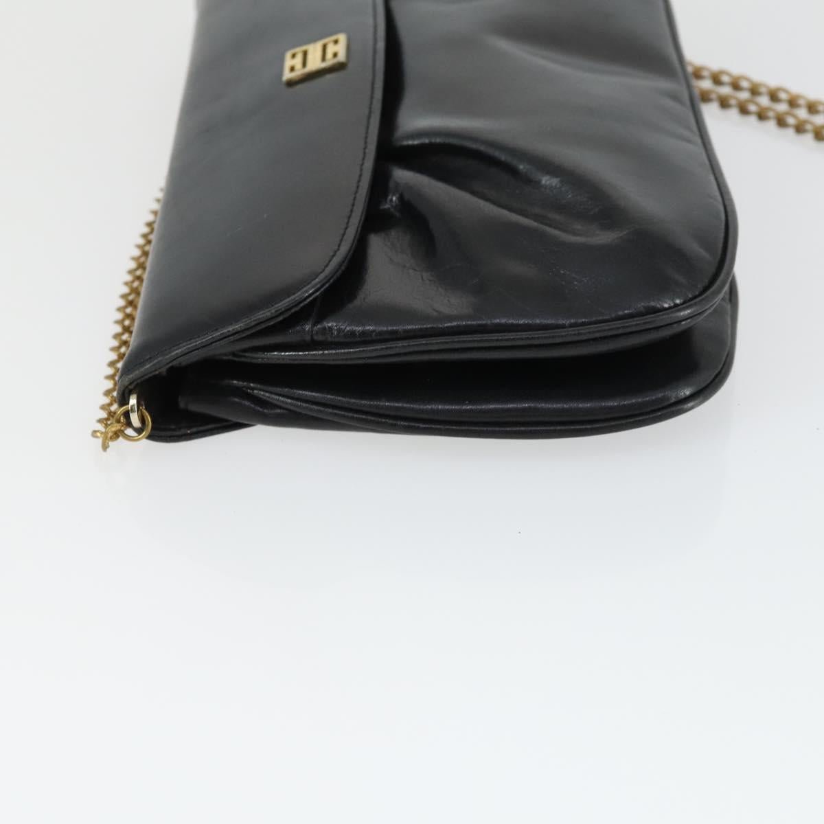 GIVENCHY Hand Bag Leather nylon 2 Set Black Auth bs33378