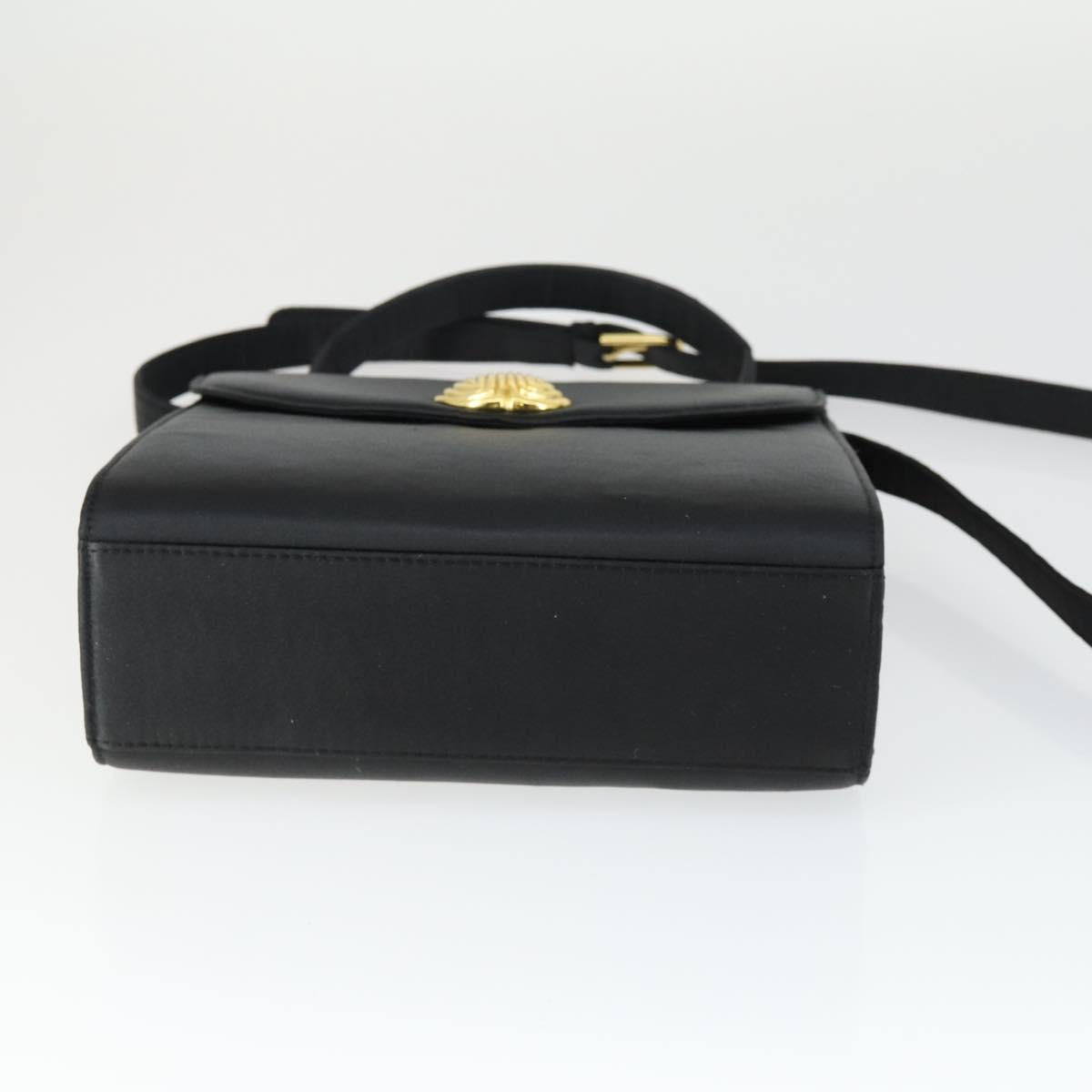GIVENCHY Hand Bag Leather nylon 2 Set Black Auth bs33378