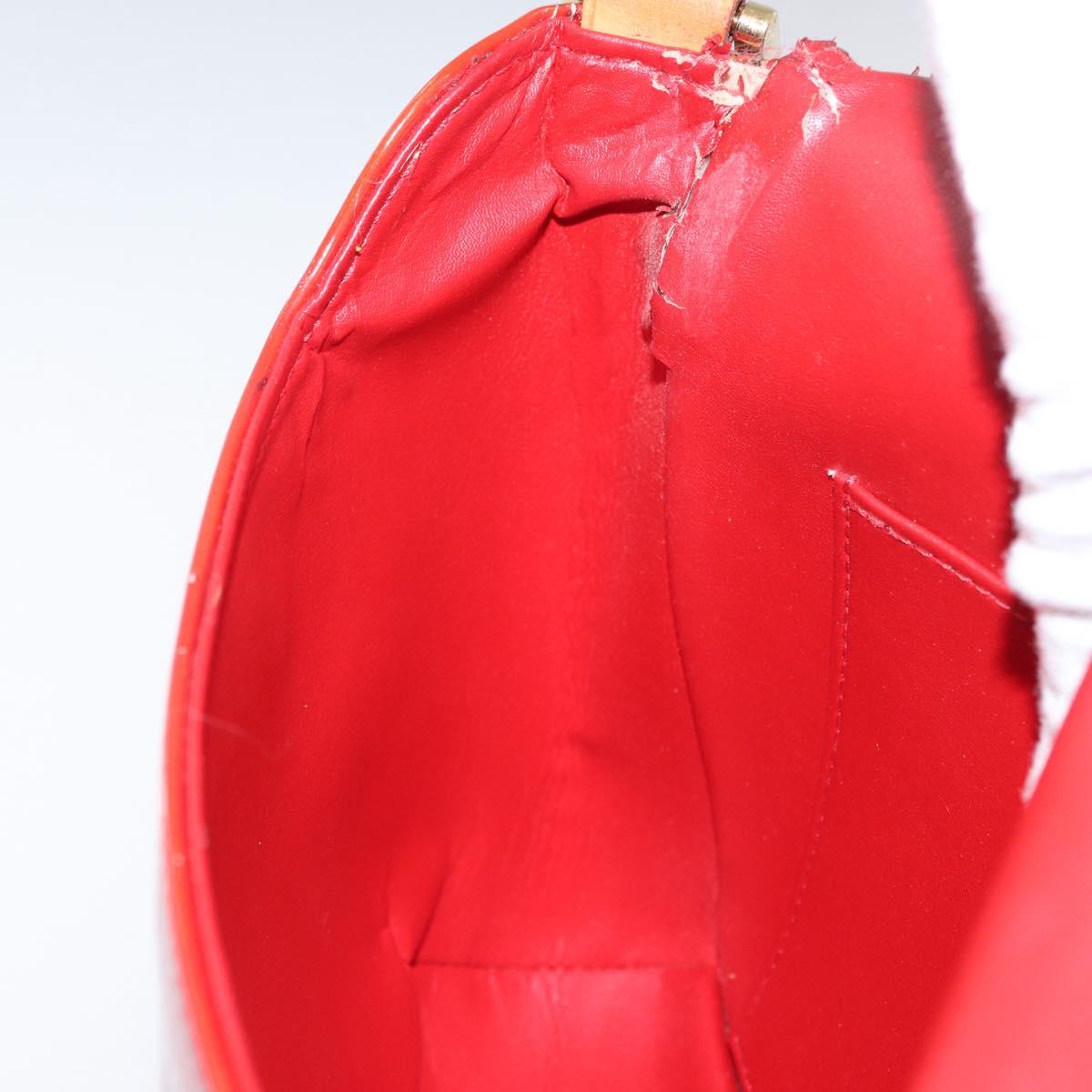 LOUIS VUITTON Monogram Vernis Thompson Street Bag Red M91094 LV Auth bs33383