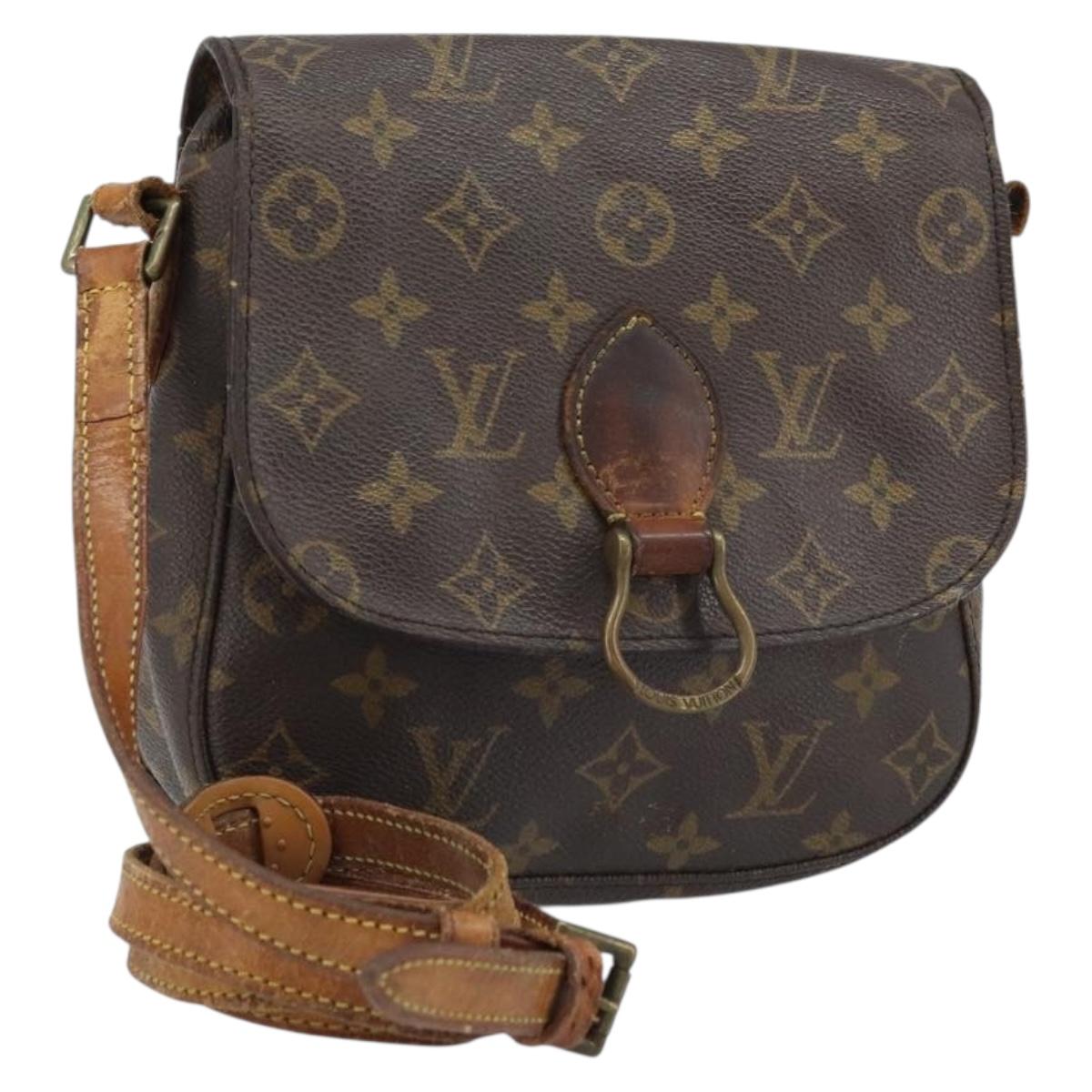 LOUIS VUITTON Monogram Saint Cloud MM Shoulder Bag M51243 LV Auth bs33384