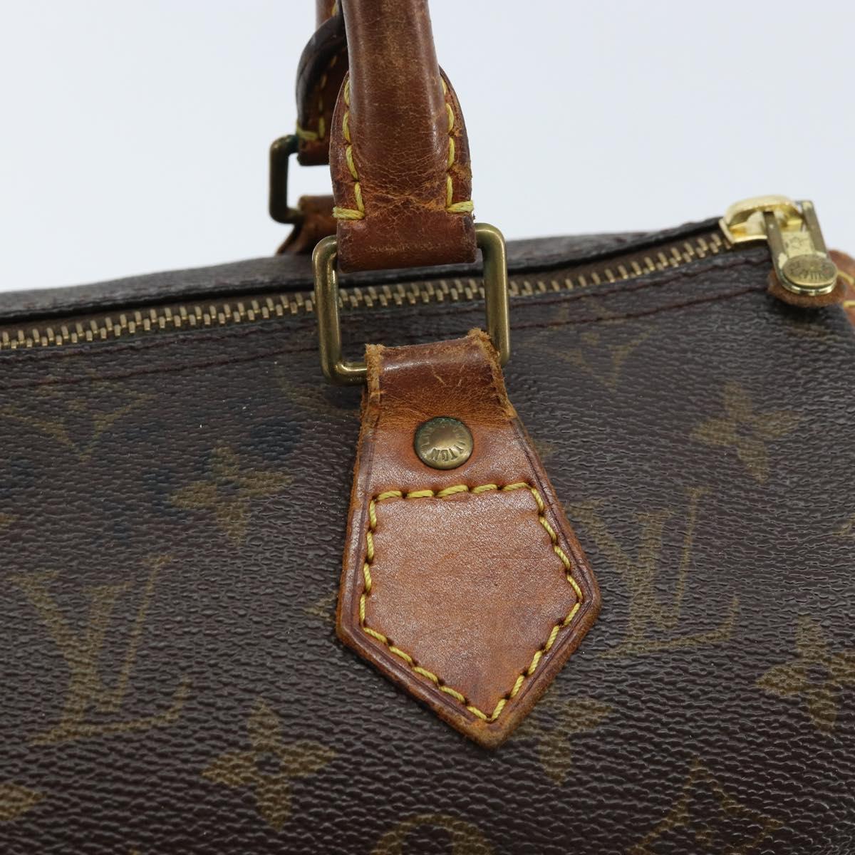 LOUIS VUITTON Monogram Speedy 25 Hand Bag M41528 LV Auth bs33390