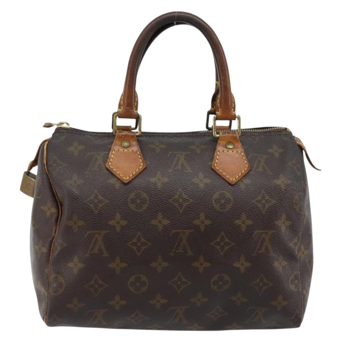 LOUIS VUITTON Monogram Speedy 25 Hand Bag M41528 LV Auth bs33390