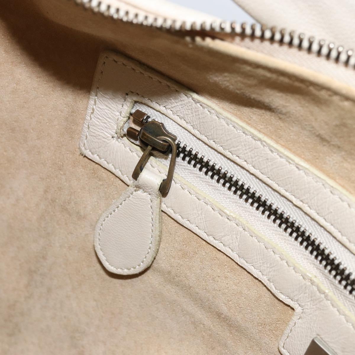 BOTTEGA VENETA INTRECCIATO Hobo Hand Bag Leather White Auth bs33401
