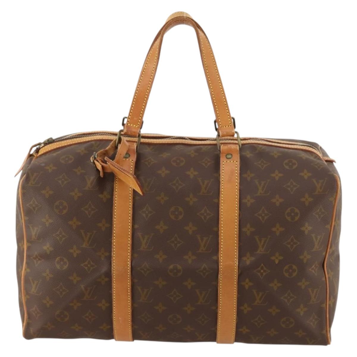 LOUIS VUITTON Monogram Sac Souple 45 Boston Bag M41624 LV Auth bs33408