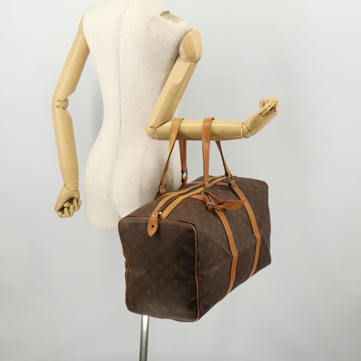 LOUIS VUITTON Monogram Sac Souple 45 Boston Bag M41624 LV Auth bs33408