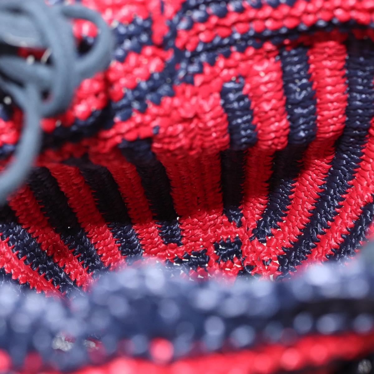 Miu Miu Tote Bag Straw Red Auth bs33426