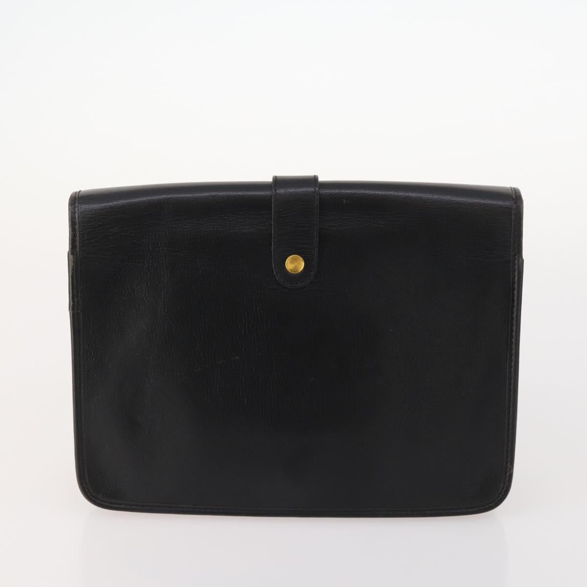 Christian Dior Honeycomb Canvas Bag Leather PVC 2 Set Black Auth bs33467