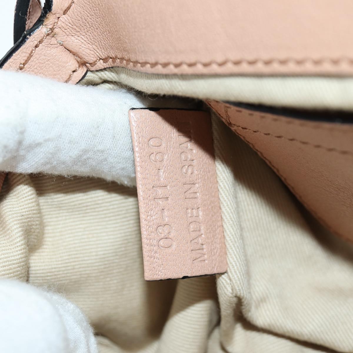 Chloe Marcie Shoulder Bag Leather Pink Gold Auth bs33470V