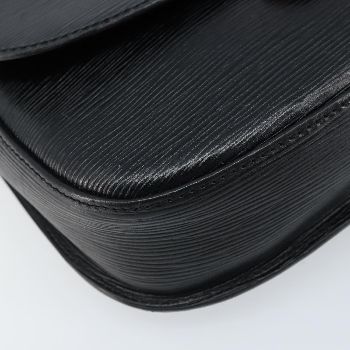 LOUIS VUITTON Epi Saint Cloud GM Shoulder Bag Black Noir M52192 LV Auth bs33474