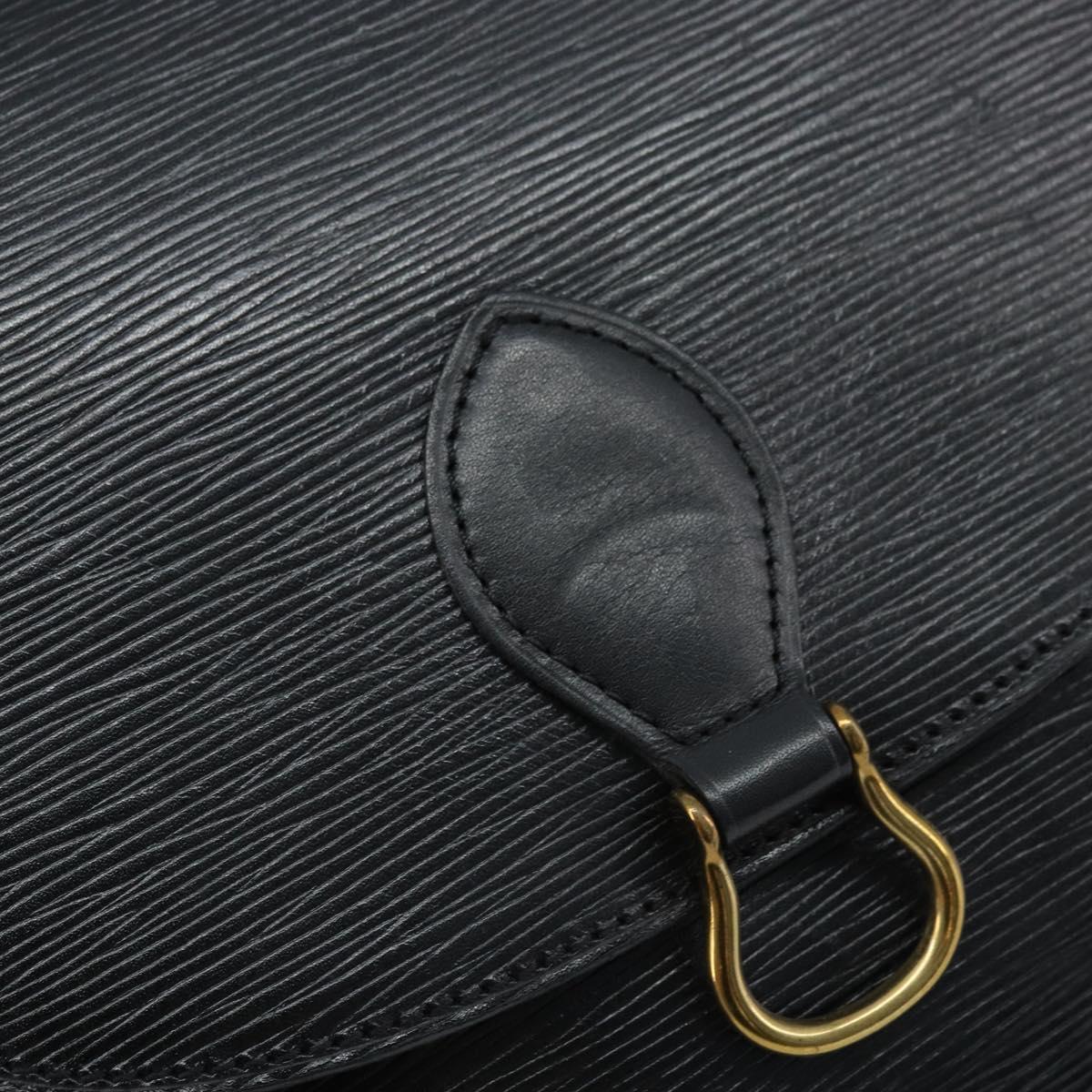 LOUIS VUITTON Epi Saint Cloud GM Shoulder Bag Black Noir M52192 LV Auth bs33474