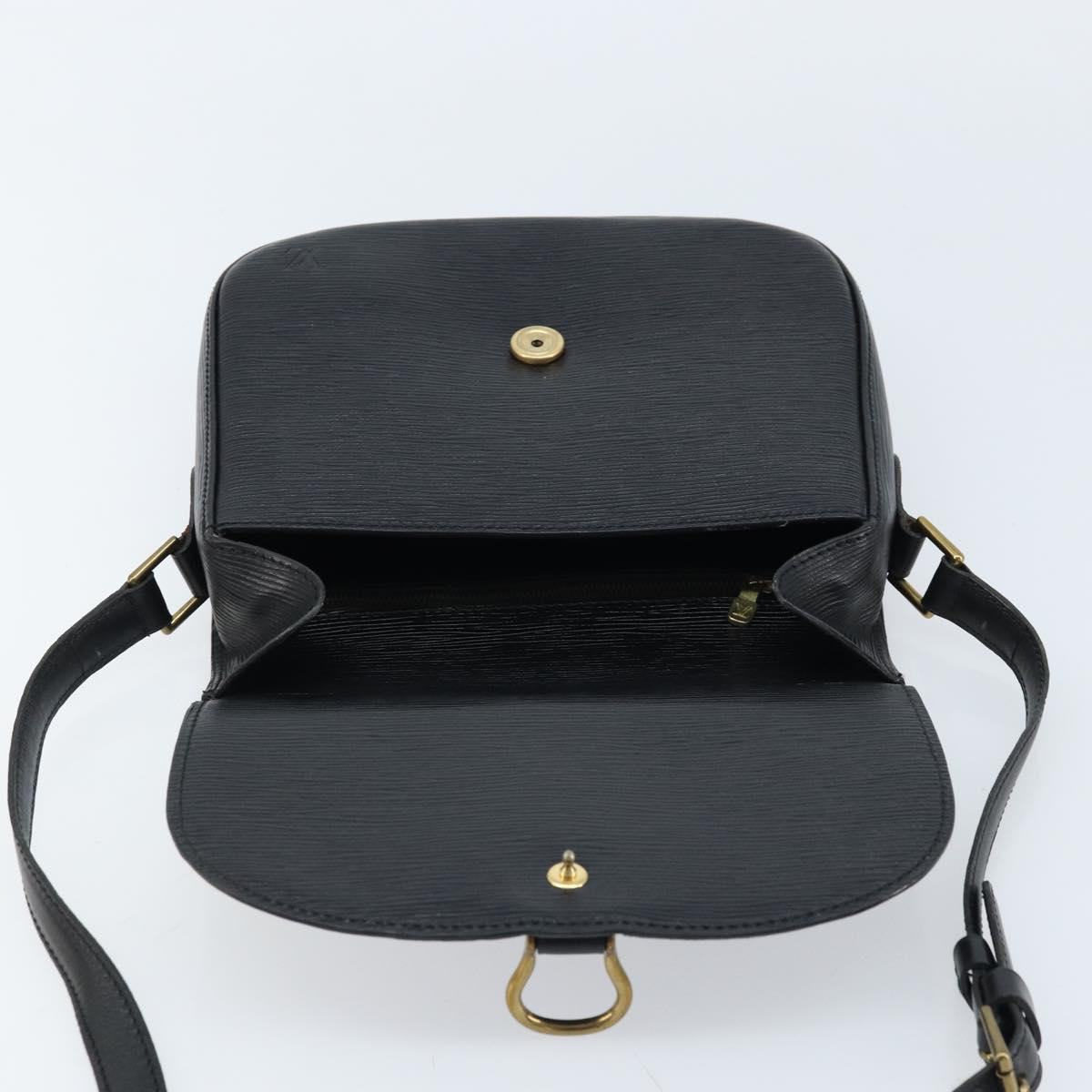 LOUIS VUITTON Epi Saint Cloud GM Shoulder Bag Black Noir M52192 LV Auth bs33474