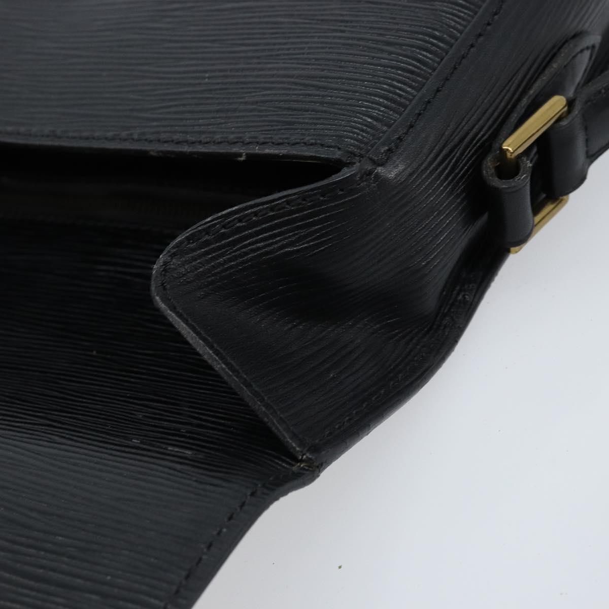 LOUIS VUITTON Epi Saint Cloud GM Shoulder Bag Black Noir M52192 LV Auth bs33474