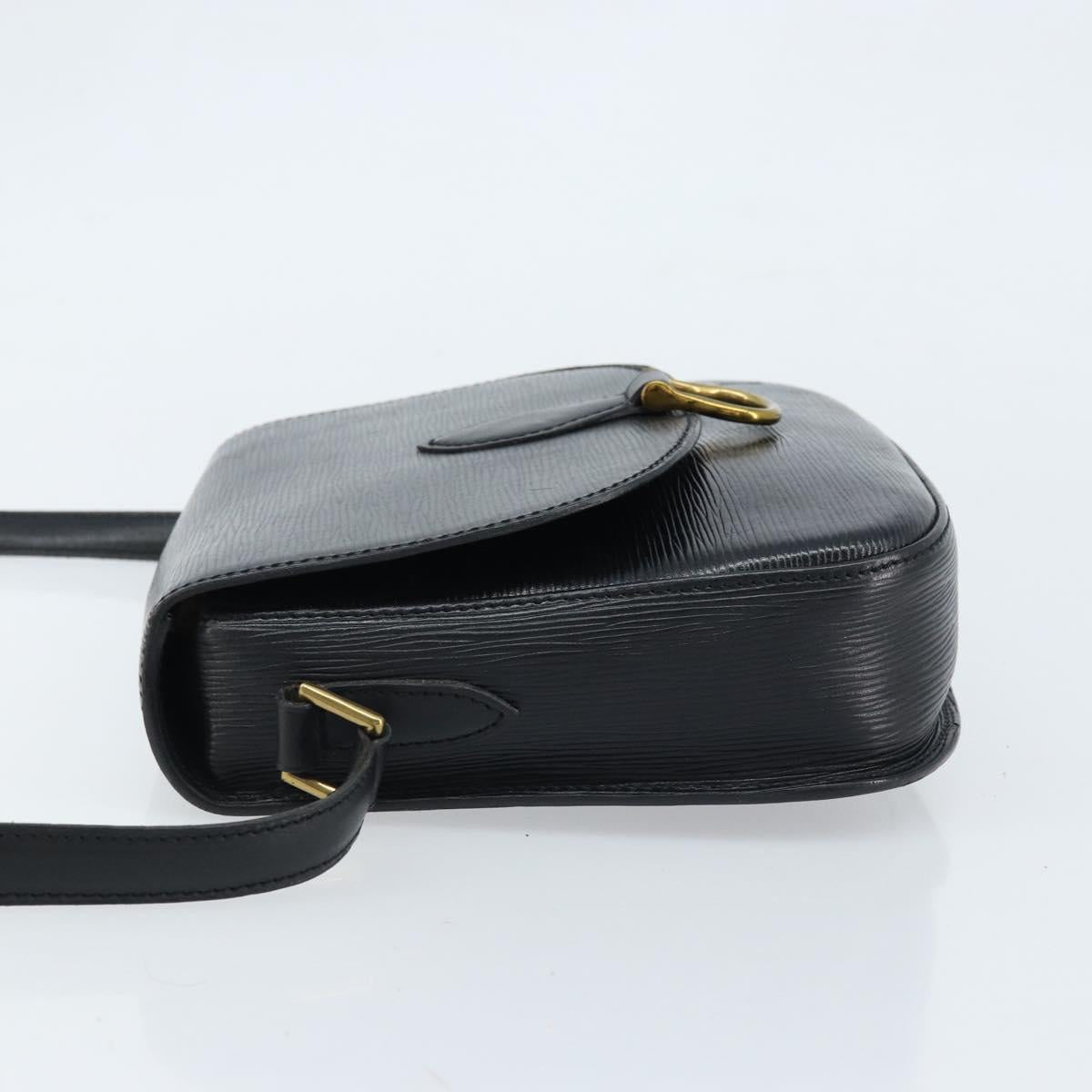 LOUIS VUITTON Epi Saint Cloud GM Shoulder Bag Black Noir M52192 LV Auth bs33474