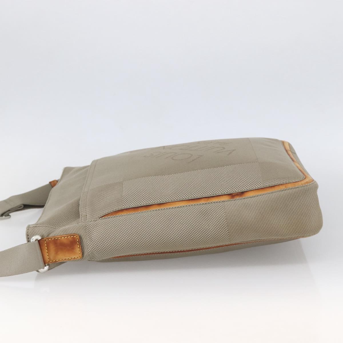 LOUIS VUITTON Damier Geant Compignon Messenger Bag Gray M93046 LV Auth bs33496