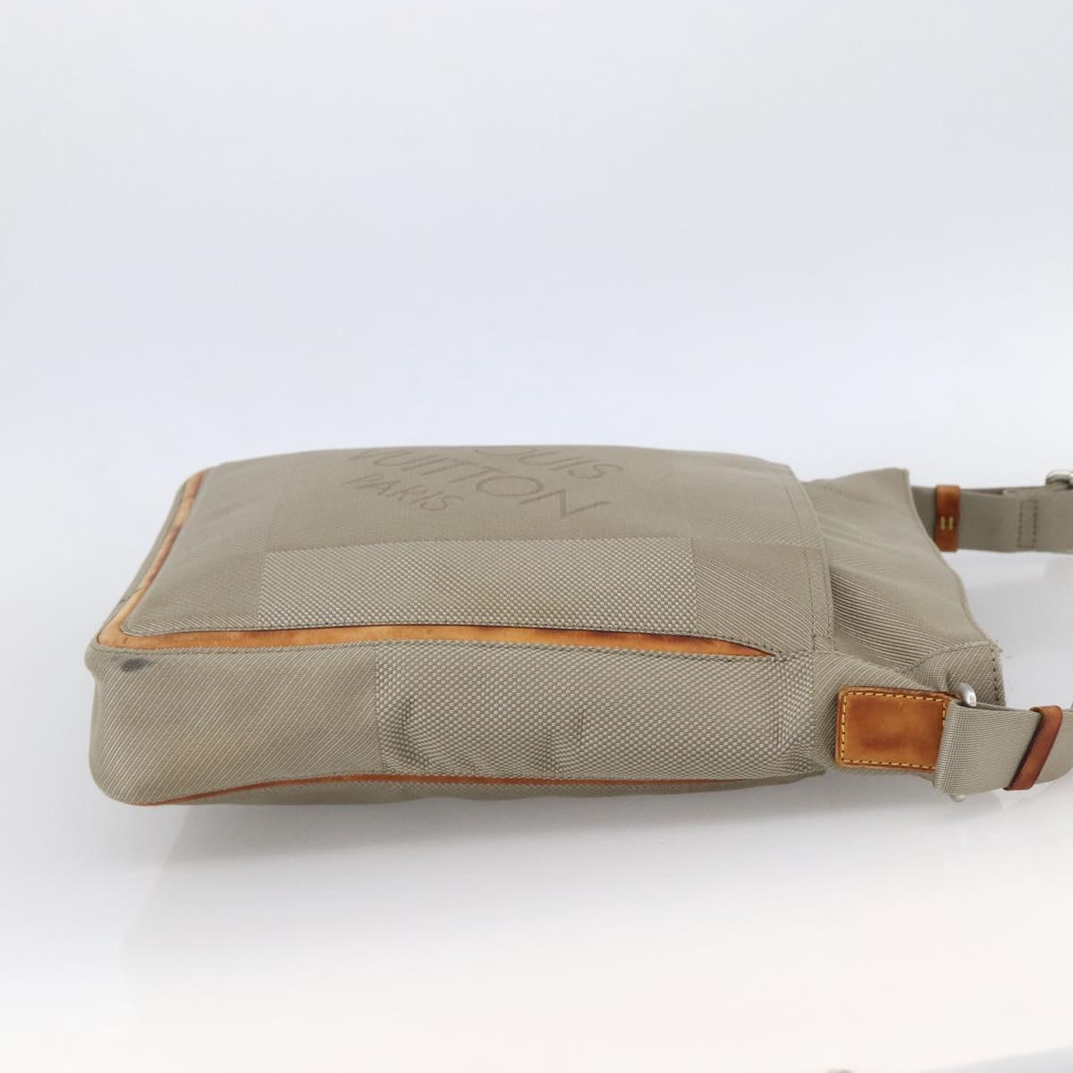 LOUIS VUITTON Damier Geant Compignon Messenger Bag Gray M93046 LV Auth bs33496