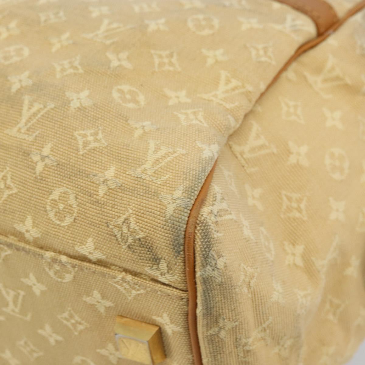 LOUIS VUITTON Monogram Mini Josephine GM Hand Bag Beige M92310 LV Auth bs33498