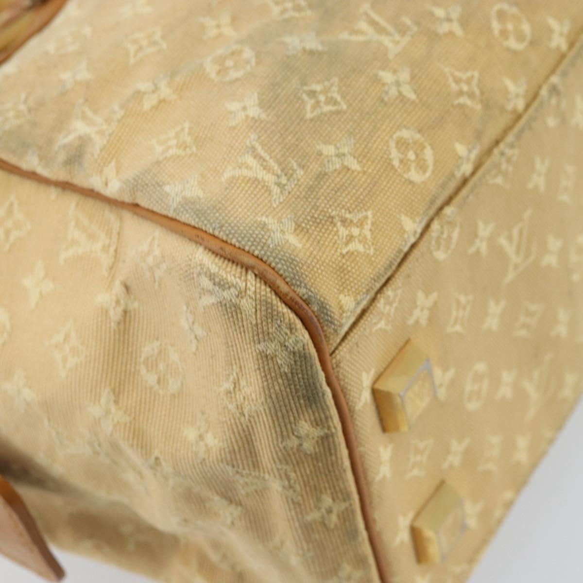 LOUIS VUITTON Monogram Mini Josephine GM Hand Bag Beige M92310 LV Auth bs33498