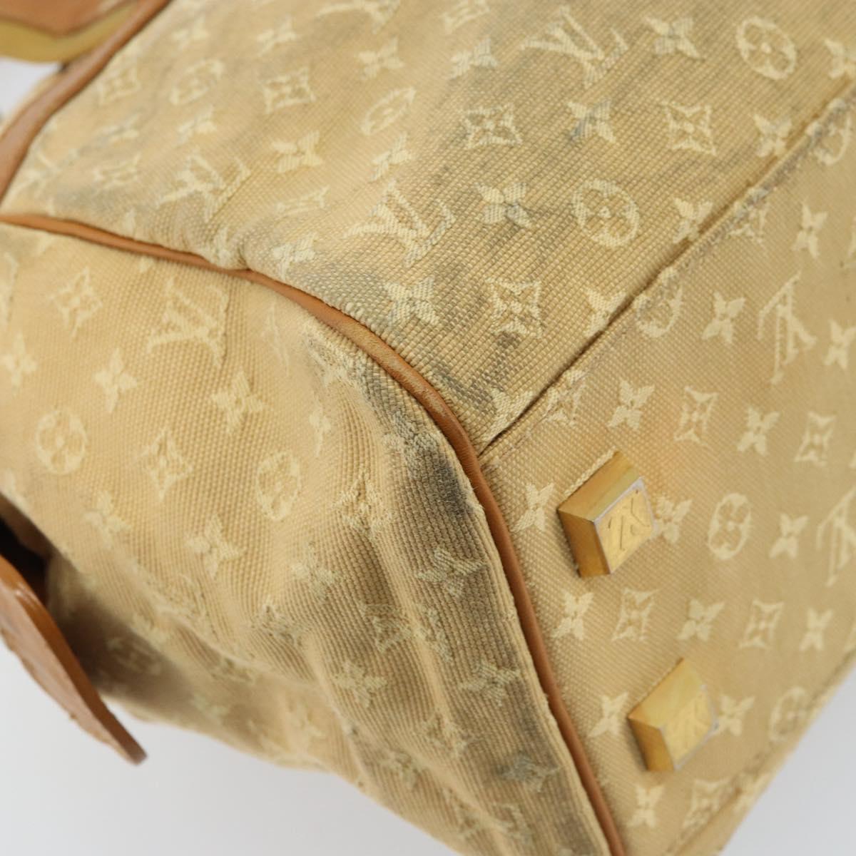 LOUIS VUITTON Monogram Mini Josephine GM Hand Bag Beige M92310 LV Auth bs33498