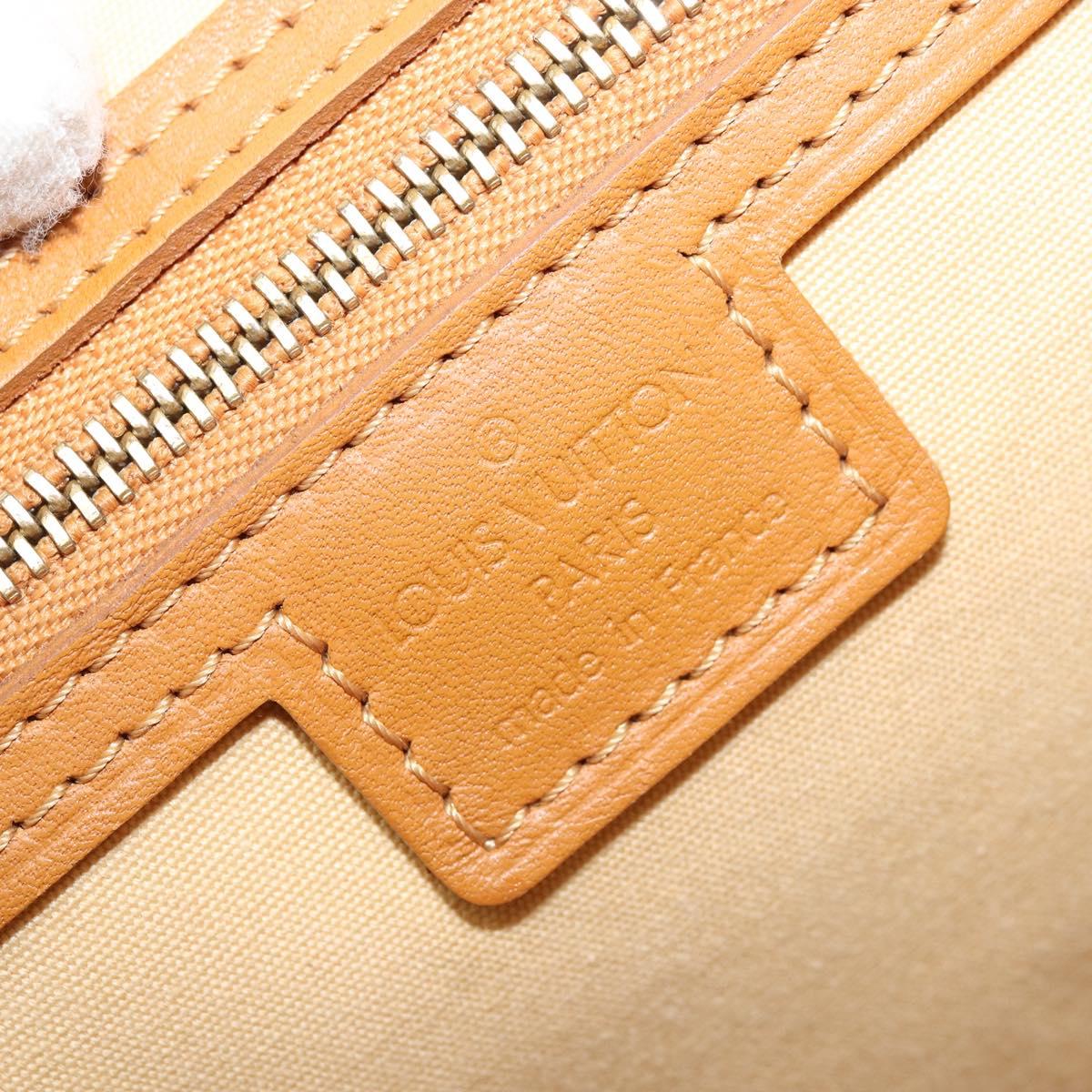 LOUIS VUITTON Monogram Mini Josephine GM Hand Bag Beige M92310 LV Auth bs33498