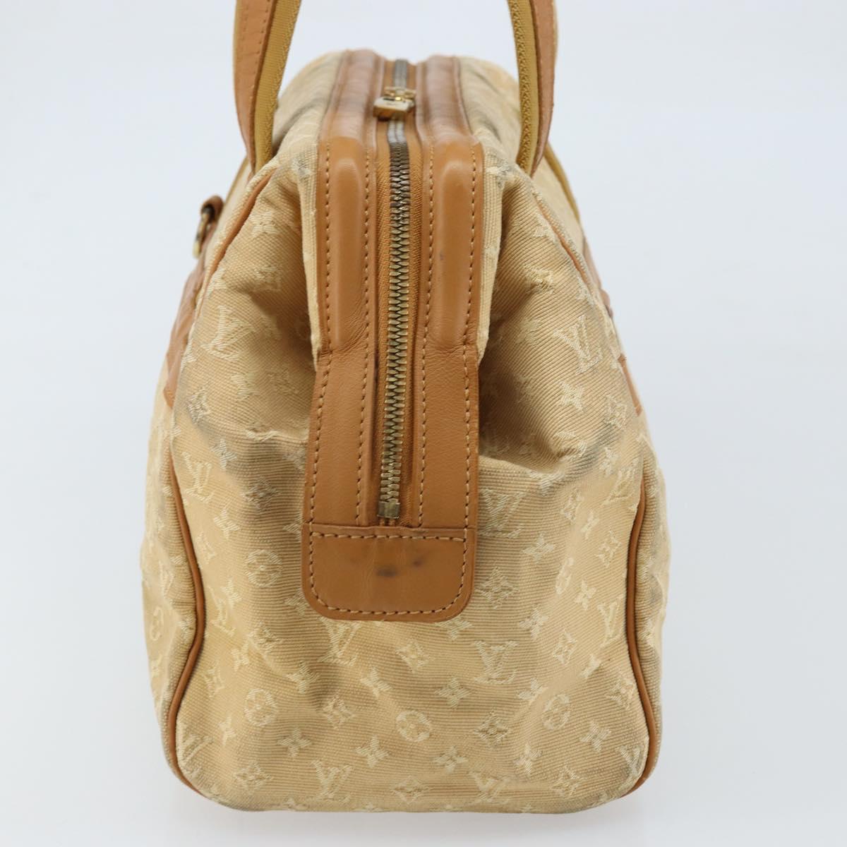 LOUIS VUITTON Monogram Mini Josephine GM Hand Bag Beige M92310 LV Auth bs33498