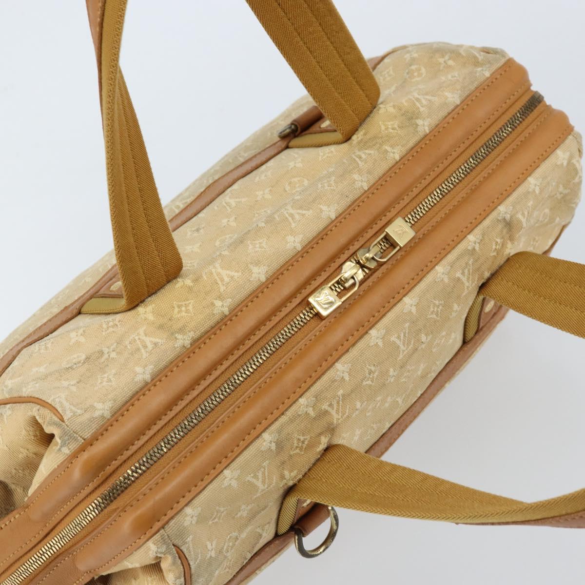 LOUIS VUITTON Monogram Mini Josephine GM Hand Bag Beige M92310 LV Auth bs33498