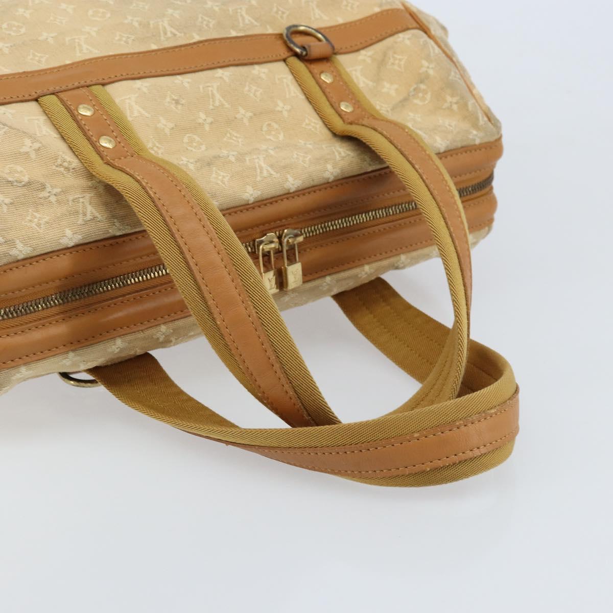 LOUIS VUITTON Monogram Mini Josephine GM Hand Bag Beige M92310 LV Auth bs33498