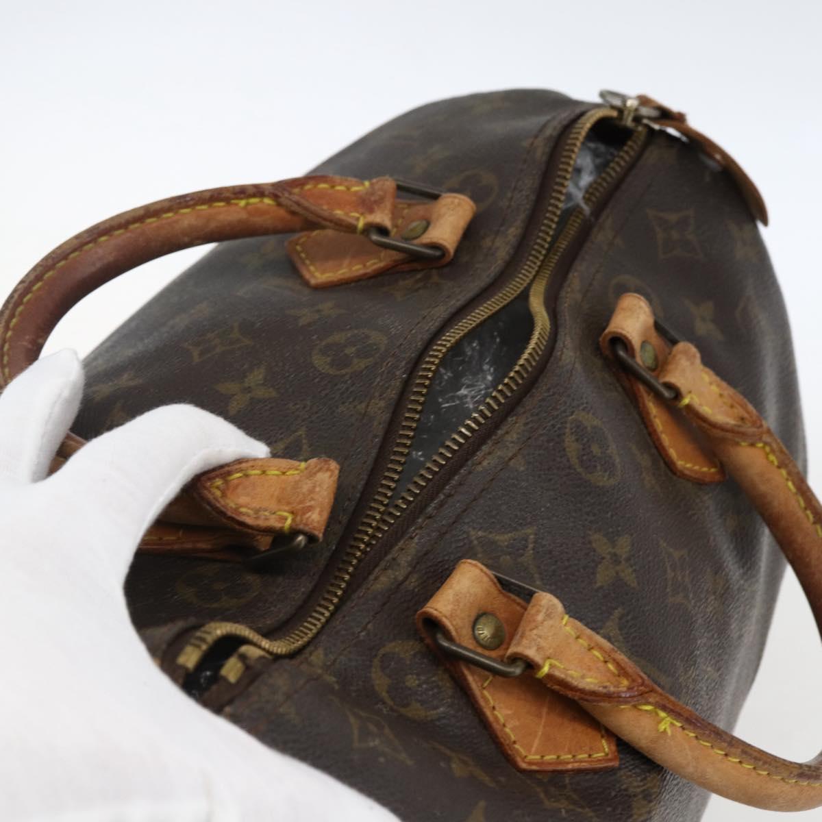 LOUIS VUITTON Monogram Speedy 30 Hand Bag M41526 LV Auth bs33499