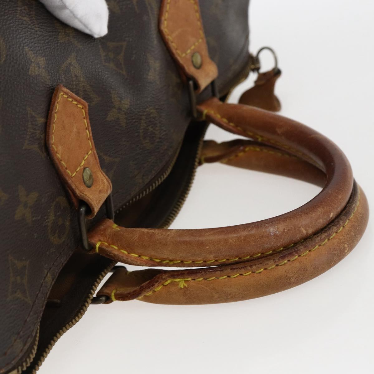 LOUIS VUITTON Monogram Speedy 30 Hand Bag M41526 LV Auth bs33499