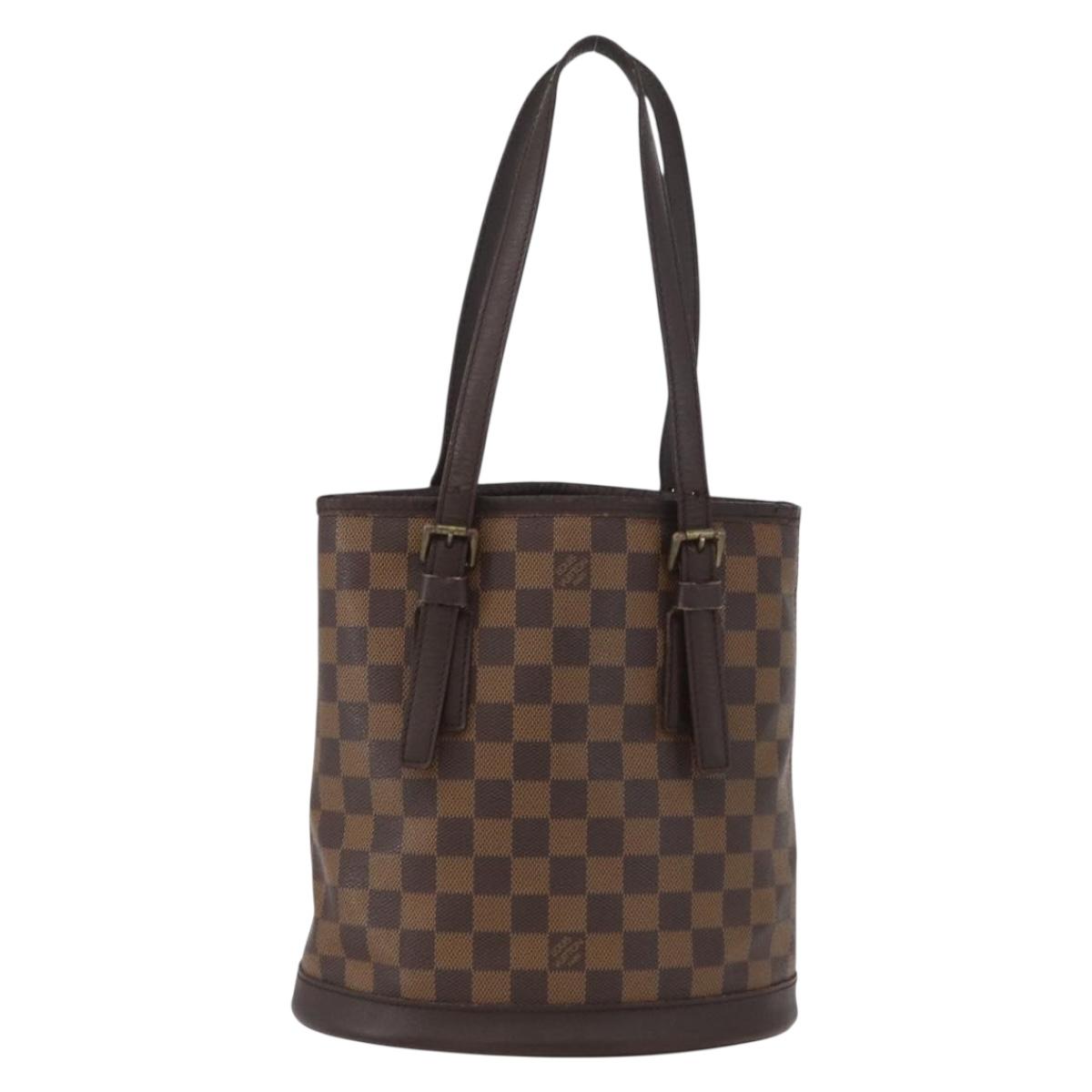 LOUIS VUITTON Damier Ebene Marais Shoulder Bag N42240 LV Auth bs33501