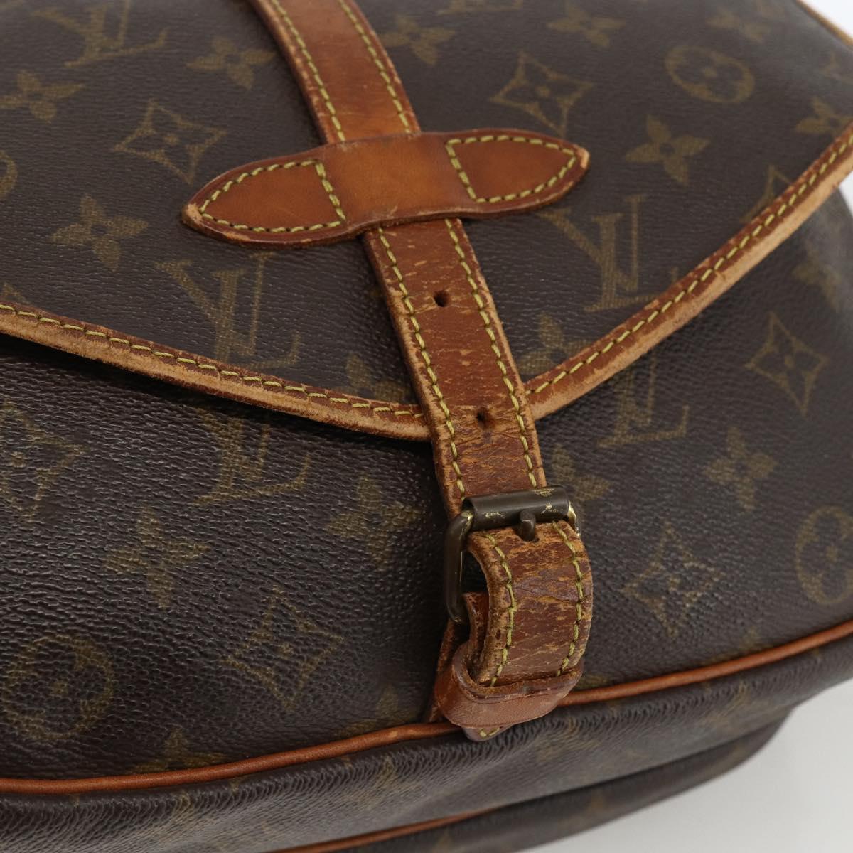LOUIS VUITTON Monogram Saumur 30 Shoulder Bag M42256 LV Auth bs33502
